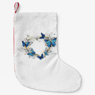 Meia De Natal Pequena Jewelry Heart with Butterflies Morpho
