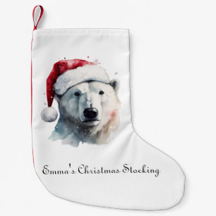 Meia De Natal Pequena Jingle Bear Joy, personalizado