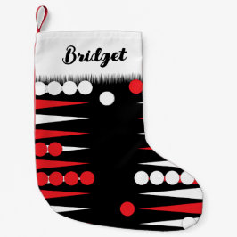 Meia De Natal Pequena Jogo do Conselho Backgammon