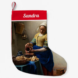 Meia De Natal Pequena Johannes Vermeer - A Milkmaid