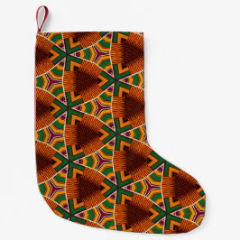 Meia De Natal Pequena Kente Geométricos Kwanzaa Afrocentrismo