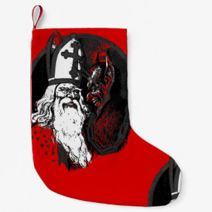 Meia De Natal Pequena krampus do entalhe da rua