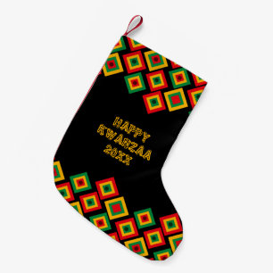 Meia De Natal Pequena KWANZAA FELIZ Personalizado