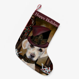 Meia De Natal Pequena Labrador Retriever