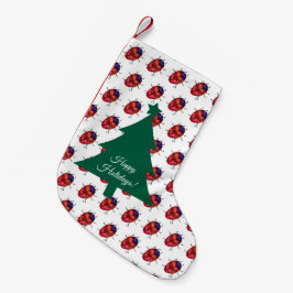 MEIA DE NATAL PEQUENA LADYBUG ART