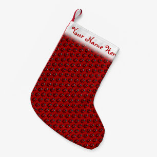 Meia De Natal Pequena Ladybug Christmas Stocks Personalizado Ladybird