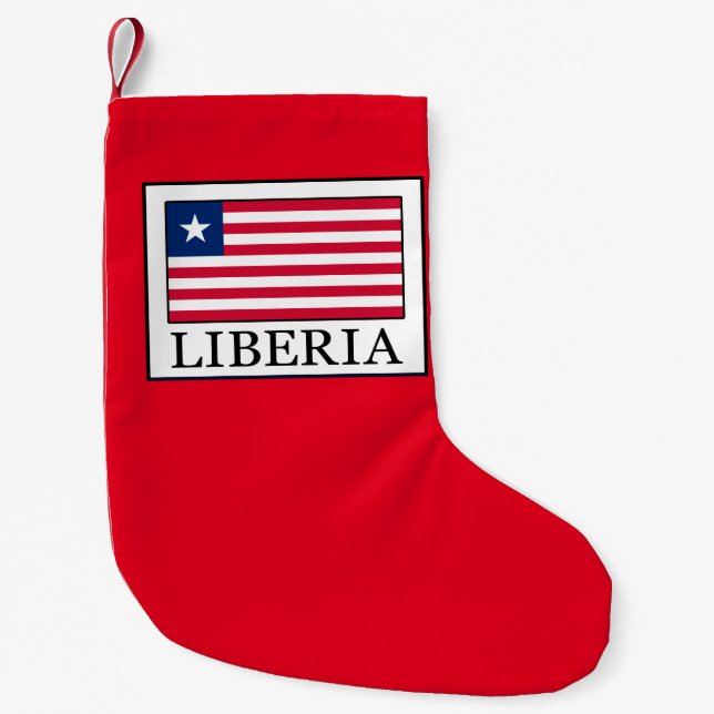 Meia De Natal Pequena Libéria (Frente)