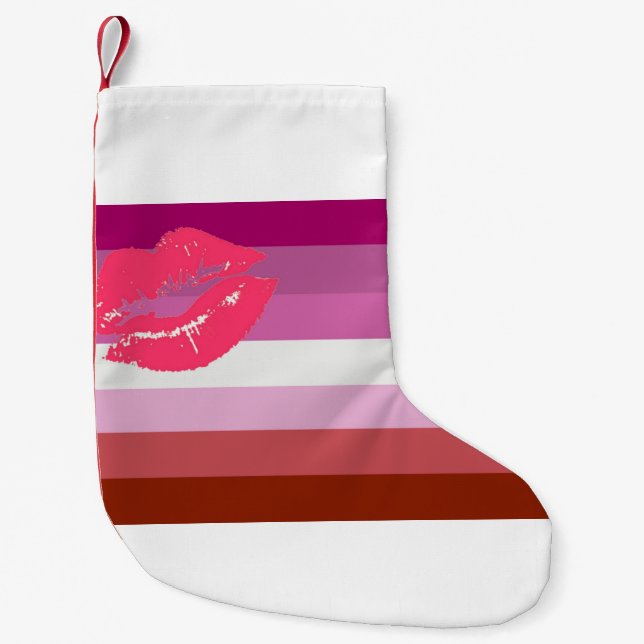 Meia De Natal Pequena Lipstick_Lesbian (Frente)