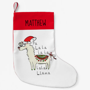 Meia De Natal Pequena Llama Cute Engraçado Crianças de Natal