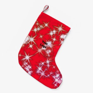 Meia De Natal Pequena Logotipo personalizado simples e elegante aqui era