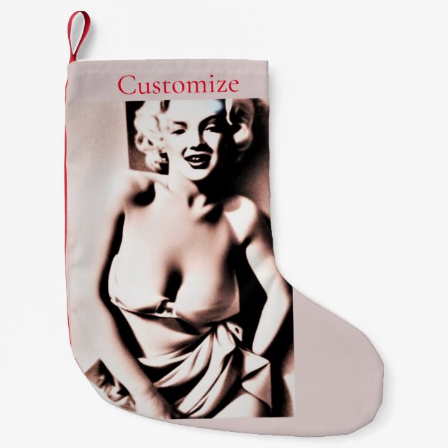 Meia De Natal Pequena Loura Cólula Vintage - Troço (Frente)