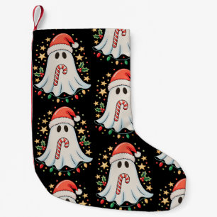 Meia De Natal Pequena Luzes de Fantasma Fofas Árvore Bolo Feliz Natal Xm