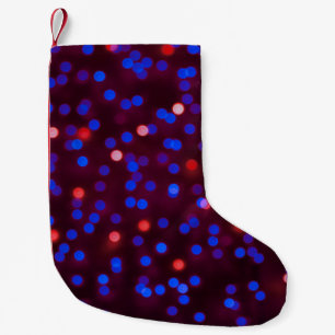 Meia De Natal Pequena Luzes de natal brilhantes. Folheto