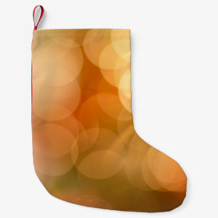 Meia De Natal Pequena Luzes laranja