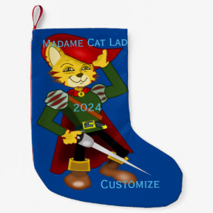 Meia De Natal Pequena Madame Cat Lady 2024 para o Presidente Thunder_Cov
