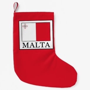 Meia De Natal Pequena Malta