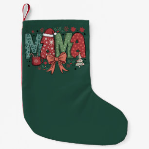 Meia De Natal Pequena Mama Claus Feliz Natal Presente Para Mama