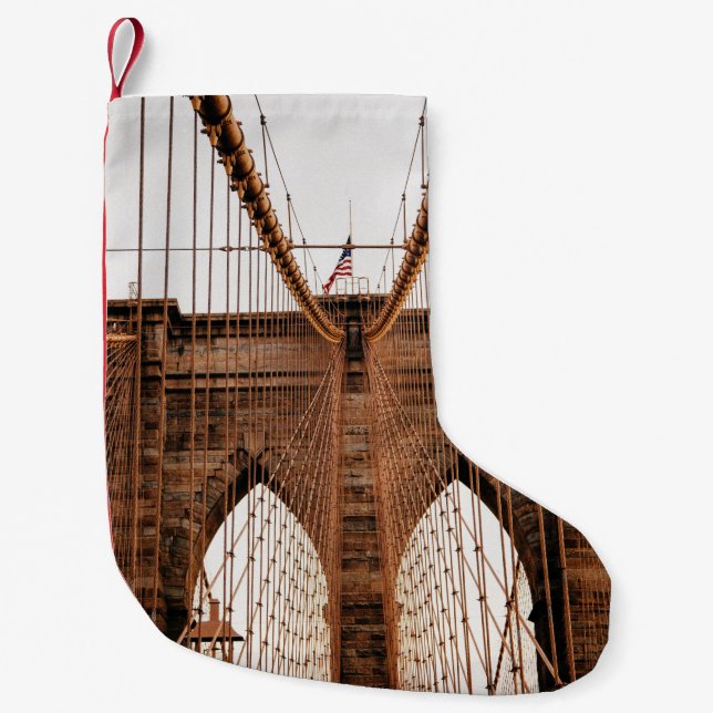 MEIA DE NATAL PEQUENA MANHATTAN BRIDGE NEW YORK (Frente)