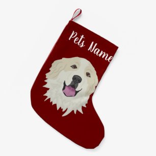 Meia De Natal Pequena Marcação personalizada dos Pirenéus-Badger do E