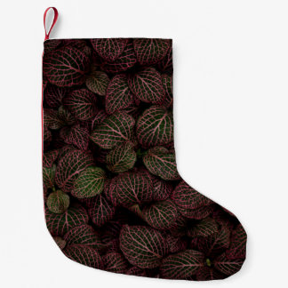 MEIA DE NATAL PEQUENA MAROON PETALED FLOWER
