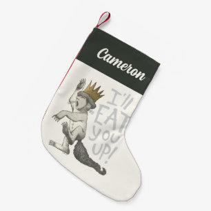 Meia De Natal Pequena Max   Eu vou te comer!   Adicione seu nome