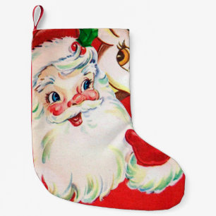 Meia De Natal Pequena Meia da decoração da rena do papai noel do natal