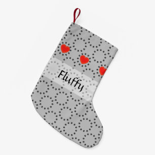 Meia De Natal Pequena Meia do Natal - círculo personalizado do amor