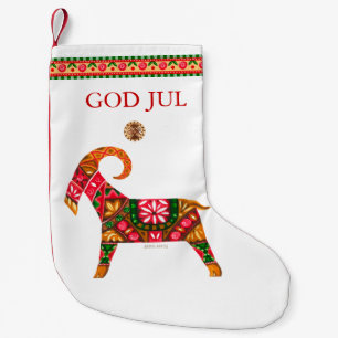 Meia De Natal Pequena Meia escandinava do Natal