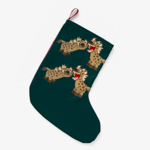 Meia De Natal Pequena Meia Grande-Teethed bonito do Natal das hienas dos