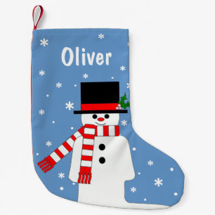 Meia De Natal Pequena Meia personalizada do Natal para Oliver