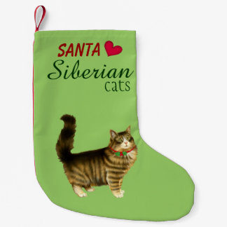 Meia De Natal Pequena Meia Siberian do Natal do gato