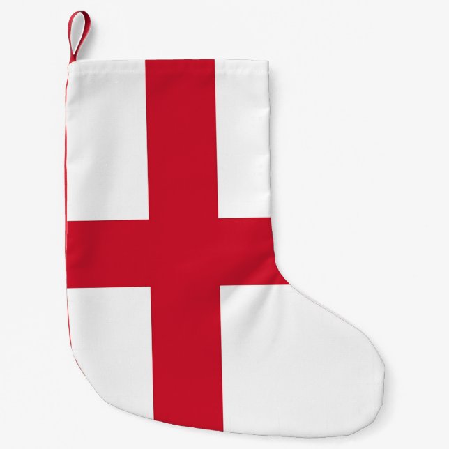 Meia De Natal Pequena Meias de Natal com Bandeira da Inglaterra (Frente)
