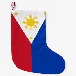 Meia De Natal Pequena Meias de Natal com Bandeira das Filipinas