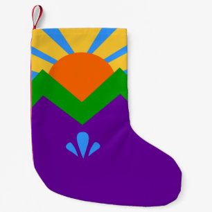 Meia De Natal Pequena Meias de Natal com Bandeira de Manitou