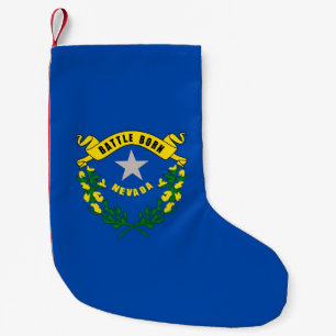 Meia De Natal Pequena Meias de Natal com Bandeira de Nevada
