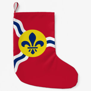 Meia De Natal Pequena Meias de Natal com Bandeira de Ruas. Louis, EUA