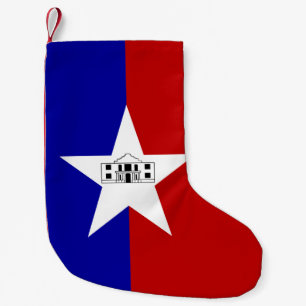Meia De Natal Pequena Meias de Natal com Bandeira de San Antonio
