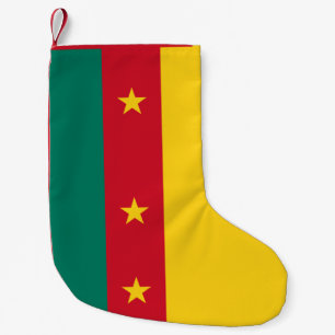 Meia De Natal Pequena Meias de Natal com Bandeira dos Camarões