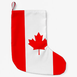 Meia De Natal Pequena Meias do Natal com a bandeira de Canadá