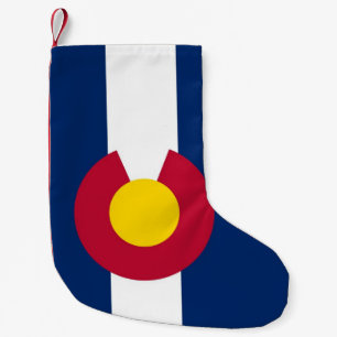 Meia De Natal Pequena Meias do Natal com a bandeira de Colorado, EUA