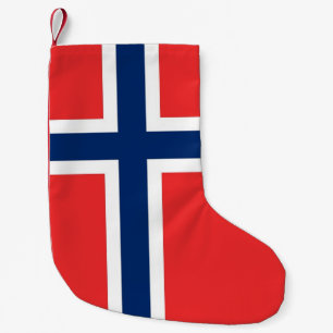 Meia De Natal Pequena Meias do Natal com a bandeira de Noruega