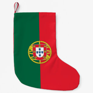 Meia De Natal Pequena Meias do Natal com a bandeira de Portugal