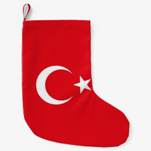 Meia De Natal Pequena Meias do Natal com a bandeira de Turquia