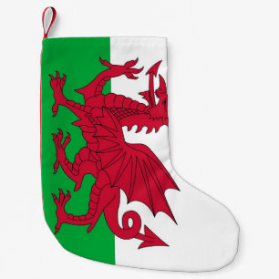 Meia De Natal Pequena Meias do Natal com a bandeira de Wales