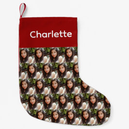 Meia De Natal Pequena Meias Personalizadas de Rosto - Sock Fotográfico P