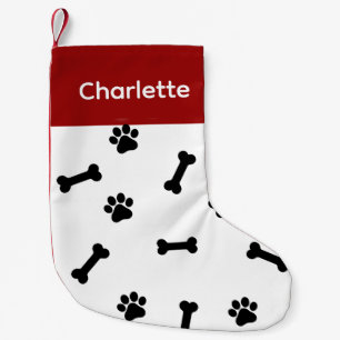 Meia De Natal Pequena Meias personalizadas para cães - Coloque seu cacho