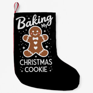Meia De Natal Pequena Minha Gravidez de Biscoito de Natal
