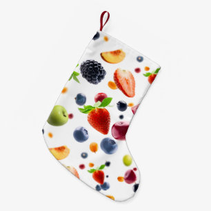 Meia De Natal Pequena Mistura de Frutas