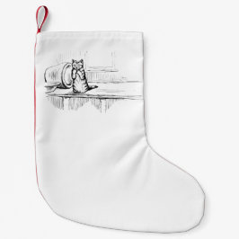 Meia De Natal Pequena Mittens the Kitten (Gato Assustado) (Beatrix Potte
