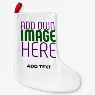 MEIA DE NATAL PEQUENA MODELO DE TEXTO DE IMAGEM BRANCA SIMPLES EDITÁVEL 